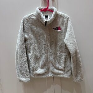 The North Face Girls Fleece Jacket Gray Full Zip